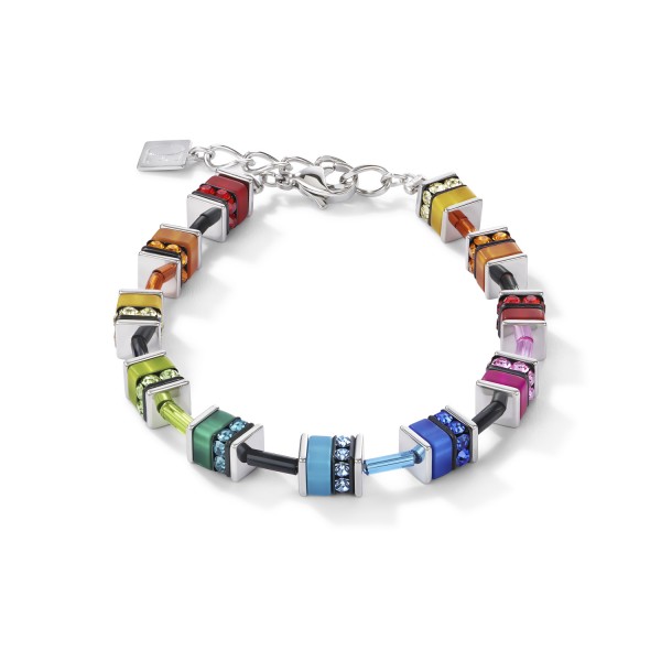 GeoCUBE® Armband classic Polaris & Strass multicolor - 4250409654663