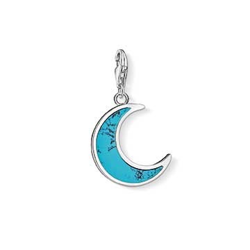 Charm-Anhänger "türkiser Mond"